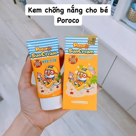 KCN - Kem Chống Nắng Trẻ Em Pororo Sun Cream 50ml ,  bảo vệ da khỏi tác động có hại từ tia UV