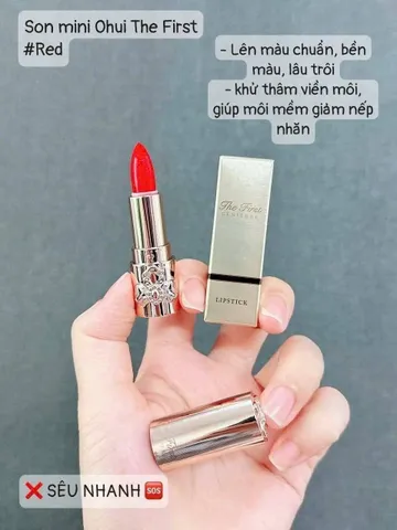 Son the firt mini đỏ thuần