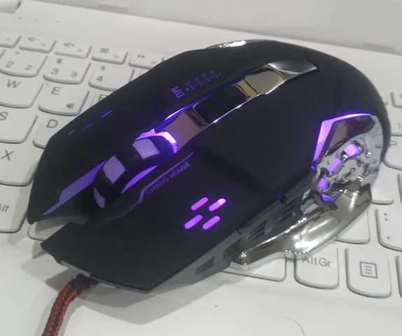 Chuột Gaming OYE X700 LED 2400DPI Cao Cấp 7D - Thiết Kế Ergonomic Đen/Trắng, Hỗ Trợ Macro Chuyên Nghiệp, Click Omron Chất Lượng