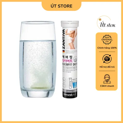 Viên Sủi Giảm Cân Zantiva Hàn Quốc - Hỗ Trợ Đốt Mỡ Thừa Hiệu Quả, Giảm Cân Nhanh Chóng, Không Cần Tập Luyện, 20 Viên