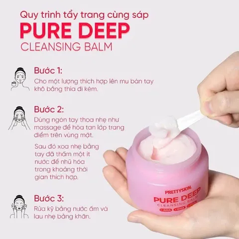 Sáp Tẩy Trang Prettyskin Pure Deep Cleansing Balm 100ml - Giúp Làm Sạch Sâu, Tẩy Trang Hiệu Quả và Nuôi Dưỡng Da Tự Nhiên