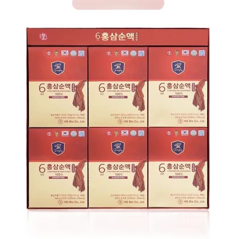 Tinh Chất Hồng Sâm Cao Cấp 100% Ginseng King HG Bio Hàn Quốc - Hỗ Trợ Sức Khỏe, Tăng Cường Miễn Dịch, Bổ Dưỡng Da, Hộp 30 Gói x 50ml