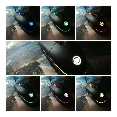 Chuột Chơi Game F102 Wired RGB 3500DPI - Thiết Kế Ergonomic, Tùy Chỉnh Phần Mềm, Màu Đen, Đèn LED Nhiều Màu Sắc