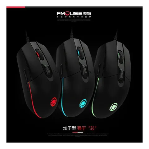 Chuột Chơi Game F102 Wired RGB 3500DPI - Thiết Kế Ergonomic, Tùy Chỉnh Phần Mềm, Màu Đen, Đèn LED Nhiều Màu Sắc