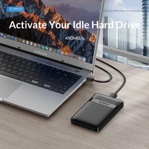 Hộp Đựng Ổ Cứng Di Động 2.5 inch ORICO 2577 Đen - HDD Box SATA 3 USB 3.0, Tương Thích Windows & MAC, Kết Nối Nhanh 5Gb/s