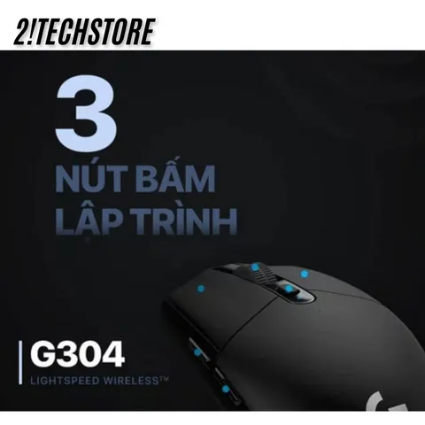 Chuột Không Dây Logitech G304 HERO - Chuột Gaming Cao Cấp 12.000 DPI, Kết Nối 1ms, Thiết Kế Nhẹ và Công Thái Học, Dành Cho Game Thủ