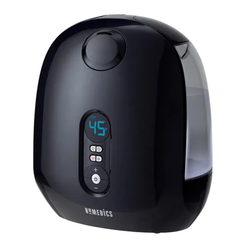 Máy phun sương tạo ẩm HoMedics UHE-WM130-BK - Khuếch tán tinh dầu với công nghệ Ultrasonic, kháng khuẩn và đèn ngủ êm dịu