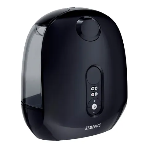 Máy phun sương tạo ẩm HoMedics UHE-WM130-BK - Khuếch tán tinh dầu với công nghệ Ultrasonic, kháng khuẩn và đèn ngủ êm dịu