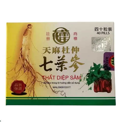 Viên uống hỗ trợ phong thấp Thất Diệp Sâm 40 viên - Giảm đau khớp, tê bì chân tay, xuất xứ Malaysia, chất lượng cao