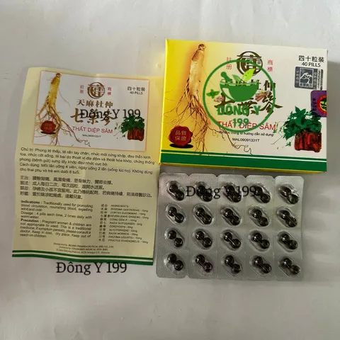 Viên uống hỗ trợ phong thấp Thất Diệp Sâm 40 viên - Giảm đau khớp, tê bì chân tay, xuất xứ Malaysia, chất lượng cao