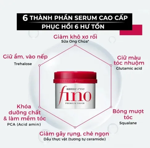 Kem Ủ Tóc Fino Premium Touch Shiseido 230G - Dưỡng Ẩm, Phục Hồi Tóc Hư Tổn, Giúp Tóc Óng Ả, Mềm Mượt, Thoải Mái Như Spa