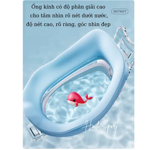 Kính Bơi Trẻ Em Li-Ning 2025 - Chống Nước, Chống Sương Mù, UV, Mẫu Mới LNJV254, Cho Bé 3-10 Tuổi, Thiết Kế Thời Trang, Bộ Sản Phẩm Kèm Hộp Đựng
