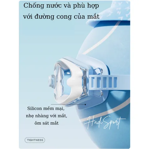 Kính Bơi Trẻ Em Li-Ning 2025 - Chống Nước, Chống Sương Mù, UV, Mẫu Mới LNJV254, Cho Bé 3-10 Tuổi, Thiết Kế Thời Trang, Bộ Sản Phẩm Kèm Hộp Đựng