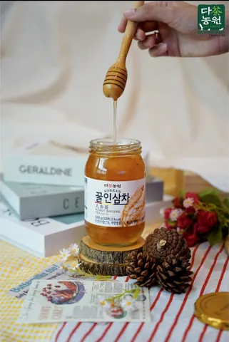 Trà Sâm Mật Ong Ginseng 580G - Thức Uống Bổ Dưỡng Từ Thiên Nhiên, Tăng Cường Sức Khỏe và Năng Lượng
