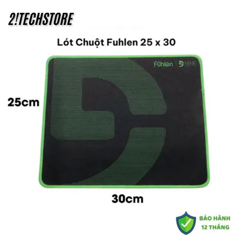Lót Chuột Fuhlen 20x25cm - Pad Gaming Cao Su Mềm Mại, Thiết Kế Đơn Giản, Phụ Kiện Máy Tính Chất Lượng cao