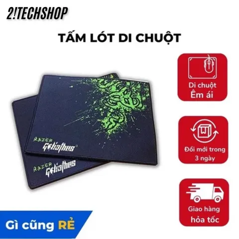 Miếng Lót Chuột Razer 25x30cm Cao Su Mềm - Thiết Kế Độc Đáo, Dễ Dàng Sử Dụng Cho Game Thủ và Văn Phòng