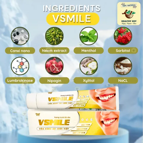 Kem Đánh Răng Hương Cà Phê Vsmile - Răng Trắng Sáng, Thơm Mát, Lưu Thông Nướu, Chiết Xuất Tự Nhiên 150g