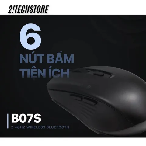 Chuột Không Dây Fuhlen B07S Mix Chính Hãng –  Kết Nối Mạnh Mẽ, BH 12T