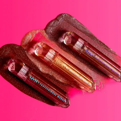 Son Phủ Nhũ NYX Diamonds & Ice Lip Topper - Đỏ Quyến Rũ Power Trip That's Fire - 4.6ml Lấp Lánh Dành Cho Mỗi Ngày