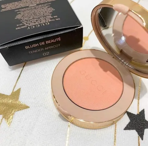 Phấn Má Hồng Gucci Blush De Beaté Tender Apricot 02 - Màu Cam Tươi Tắn, Trang Điểm Hoàn Hảo Cho Gương Mặt Quyến Rũ