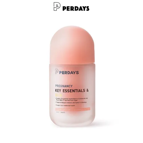 Vitamin Tổng Hợp & Khoáng Chất Cho Mẹ Bầu - PERDAYS DHA Essentials 60 Viên Hỗ Trợ Thai Kỳ Khỏe Mạnh