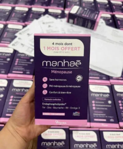 Viên Uống Nội Tiết MANHAE Nutrisante Pháp - Hỗ Trợ Cân Bằng Nội Tiết Tố Nữ, Giảm Triệu Chứng Tiền Mãn Kinh - Hộp 30 Viên