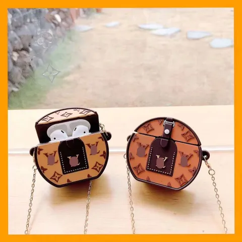 Vỏ Bọc Silicon Dẻo AirPods 1 2 - Túi Xách Oval Dễ Thương, Phụ Kiện Thời Trang Tai Nghe AirPods