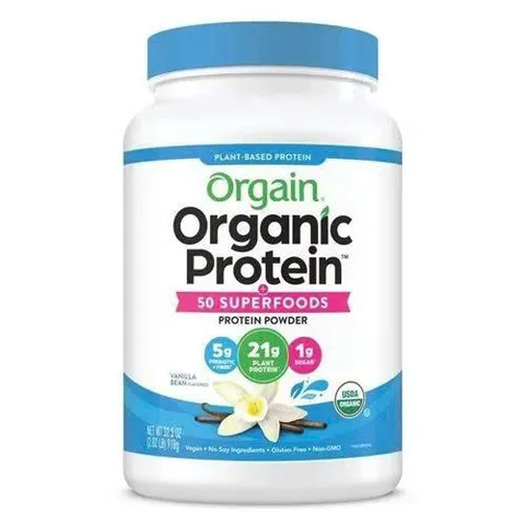 Bột Protein hữu cơ Orgain Organic Protein của Mỹ 918g