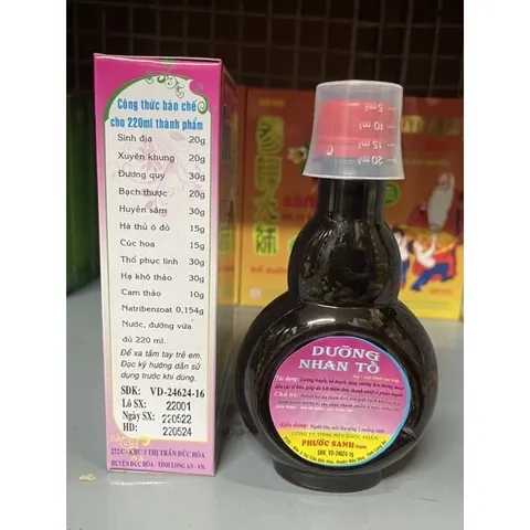 Dưỡng Nhan Tố Phước Sanh 220ML - Thực Phẩm Chức Năng Bổ Huyết, Điều Hòa Kinh Nguyệt, Lưu Thông Khí Huyết cho Phụ Nữ