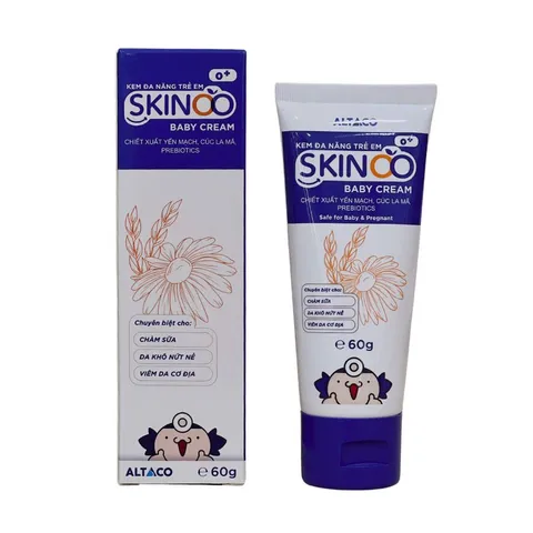 Kem Dưỡng Ẩm Skinoo Baby Cream 60g - Kem Đa Năng Cho Trẻ Sơ Sinh, Không Hương Liệu, Thẩm Thấu Nhanh, Bảo Vệ Da Nhạy Cảm