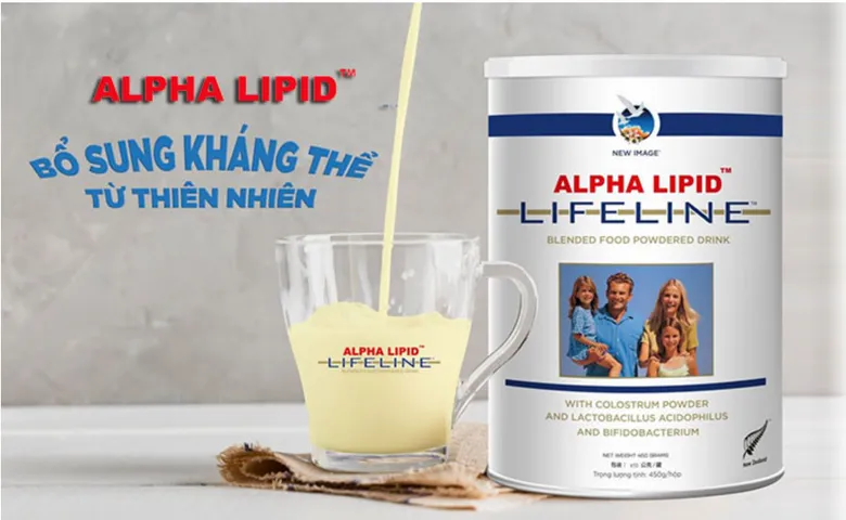 Sữa Non Alpha Lipid Life Line New Zealand 450G - Dinh Dưỡng Cải Thiện Da