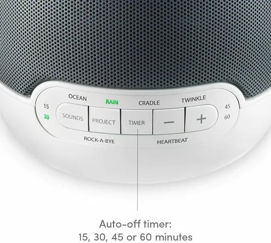 Máy Ru Ngủ HoMedics MYB-S305C - Cùng Âm Thanh Êm Dịu và Chiếu Ánh Sáng Thư Giãn Cho Bé - Thiết Bị Giúp Ngủ Ngon