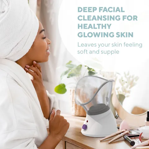Máy xông hơi mặt HoMedics FAC-40WTA - Tăng cường lưu thông máu, làm sạch da, xông mặt và xông mũi hiệu quả, thư giãn tại nhà