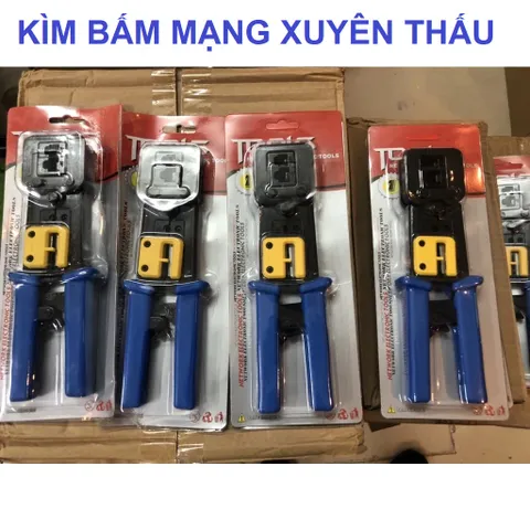 Combo Kìm Bấm Mạng Xuyên Thấu CAT6/5E/5 - Thiết Bị Mạng Tenda Chắc Chắn, Dễ Dàng Sử Dụng và Bền Bỉ