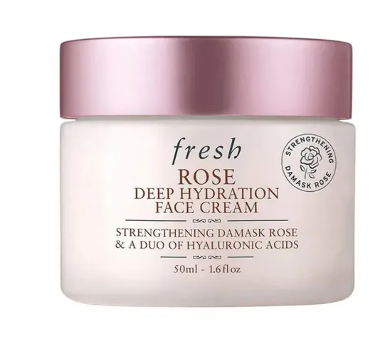 Kem Dưỡng Ẩm Fresh Rose Deep Hydration Face Cream 50ml - Dưỡng Ẩm Từ Nước Hoa Hồng Cho Da Khô Nhạy Cảm, Ngừa Nếp Nhăn, Đem Lại Sự Rạng Rỡ