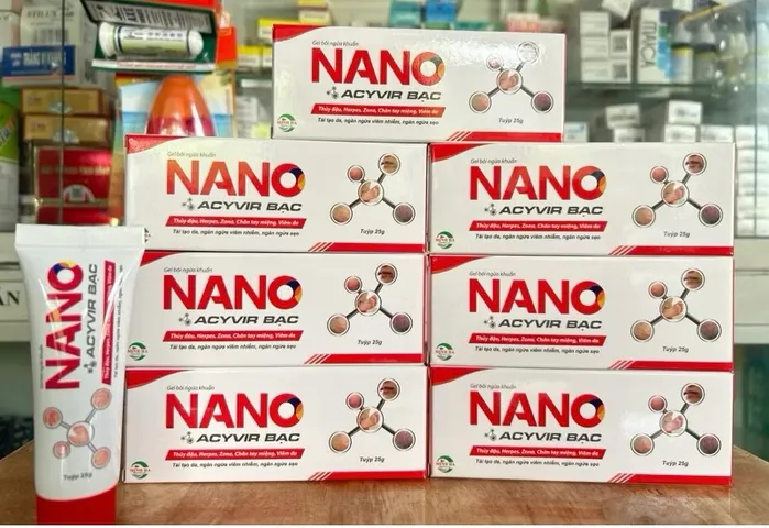 Gel Bôi Nano Acyvir Bạc - Hỗ Trợ Mau Lành Vết Thương, Giảm Thâm, Ngăn Ngừa Sẹo, Dành Cho Trẻ Em Và Người Lớn - Hàng Date Mới