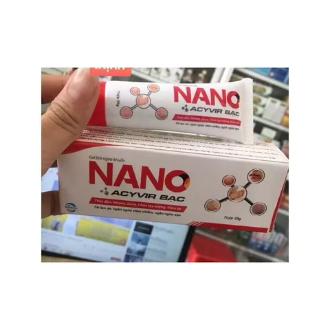 Gel Bôi Nano Acyvir Bạc - Hỗ Trợ Mau Lành Vết Thương, Giảm Thâm, Ngăn Ngừa Sẹo, Dành Cho Trẻ Em Và Người Lớn - Hàng Date Mới