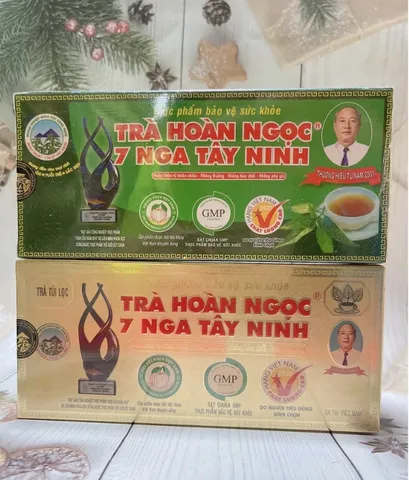 Trà Hoàn Ngọc 7 Nga Tây Ninh - Giải Nhiệt, Giải Độc Gan - Hộp 30 Túi Lọc Xanh/Vàng Tăng Cường Sức Khỏe, Miễn Dịch