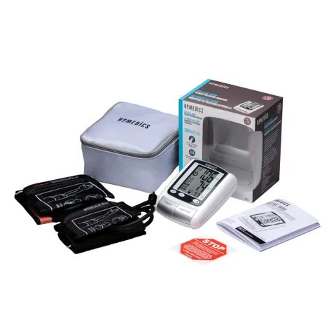 Máy Đo Huyết Áp Bắp Tay HoMedics BPA065 - Công Nghệ Smart Measure, Màn Hình Lớn, Nhớ 120 Kết Quả, FDA Chứng Nhận, Phát Hiện Nhịp Tim Bất Thường
