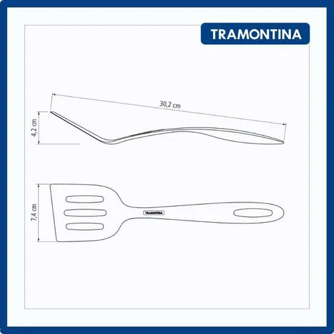 Xẻng Lật Thức Ăn Tramontina 30cm - Nhựa PA Chịu Nhiệt 180°C, Dụng Cụ Nấu Ăn Đa Năng, Sản Xuất Tại Brazil, Phong Cách Hiện Đại
