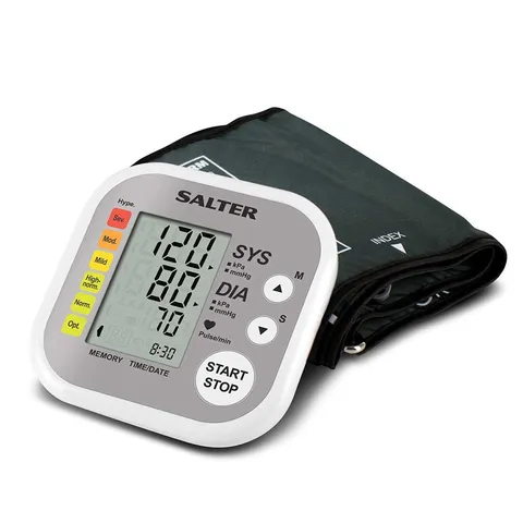 Máy đo huyết áp bắp tay điện tử Salter GB-BPA9201EU - Công nghệ Smart Measure, Bộ nhớ 120 kết quả, Phát hiện nhịp tim không đều