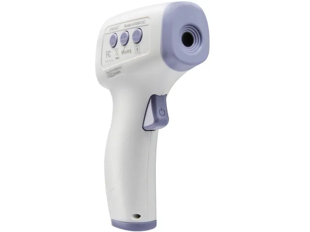 Nhiệt kế hồng ngoại không tiếp xúc HoMedics TIE-240 - Chứng nhận FDA, Đo 6 trong 1, Hiển thị 3 màu, Bộ nhớ 50 kết quả