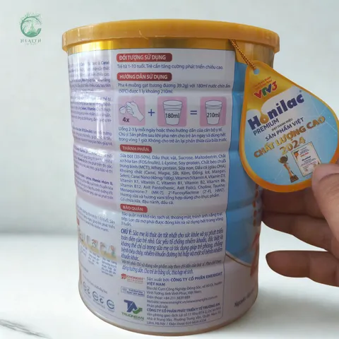 Sữa Honilac Premium 2 (1-10 tuổi) - Dinh Dưỡng Tăng Chiều Cao, Tăng Sức Đề Kháng, Hỗ Trợ Tiêu Hóa Và Phát Triển Trí Não Cho Trẻ Em