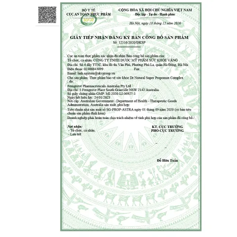 Viên Uống Keo Ong Úc Super Propomax Complex 60 Viên - Tăng Cường Miễn Dịch và Sức Khỏe từ Propolis, Maca và Vitamin D