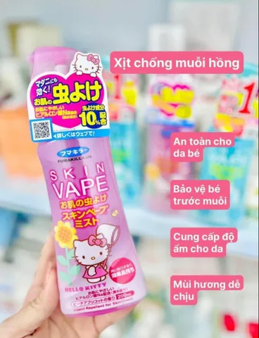 Xịt Chống Muỗi Skin Vape Nhật Bản 200ml - Bảo Vệ Hiệu Quả, Giúp Da Thoải Mái, Phù Hợp Cho Mọi Lứa Tuổi, An Toàn Và Dễ Dàng Sử Dụng