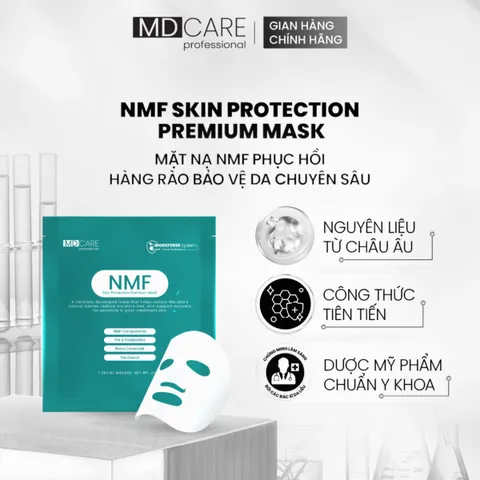 (Hộp 5 Miếng) Mặt Nạ Cân Bằng Lợi Khuẩn MD Care NMF Skin Protection - Phục Hồi Da, Cung Cấp Độ Ẩm, Hàng Rào Da Khỏe Mạnh 