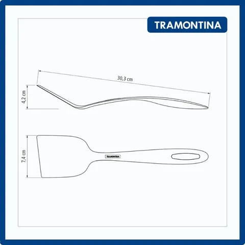 Xẻng Nấu Ăn Tramontina 30cm Chất Liệu Nhựa PA Chịu Nhiệt - Thương Hiệu Brazil, An Toàn Cho Nồi Chảo Chống Dính