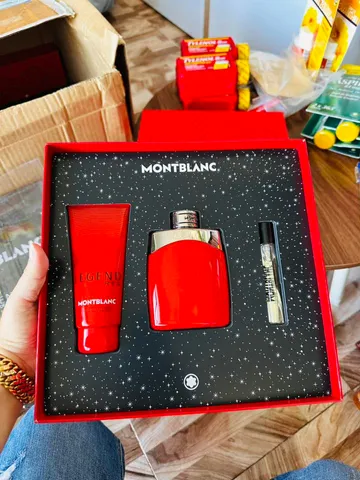 Set Nước Hoa Montblanc Legend Red EDP 100ml + Chai Mini 7.5ml + Kem Dưỡng 75g - Hương Thơm Cuốn Hút, Sang Trọng, Dành Cho Mọi Dịp