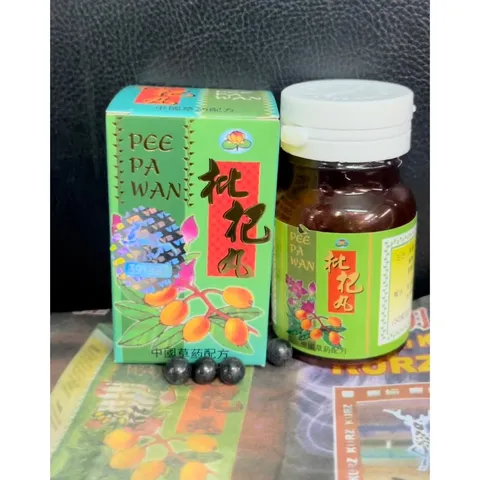 Tỳ Bà Hoàn Xanh Pee Pa Wan - Hỗ Trợ Giảm Ho, Kháng Viêm, 50 Viên - Sản Phẩm Từ Thảo Dược Malaysia