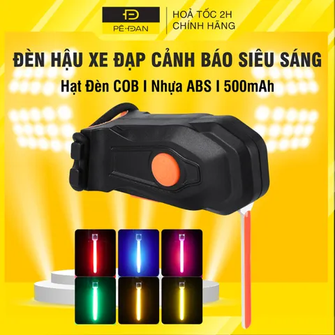 Đèn Hậu Xe Đạp PÊ ĐAN Siêu Sáng Chống Nước với 4 Chế Độ Sáng - Đèn Cảnh Báo Ban Đêm cho Xe Đạp, An Toàn Khi Đi Đêm